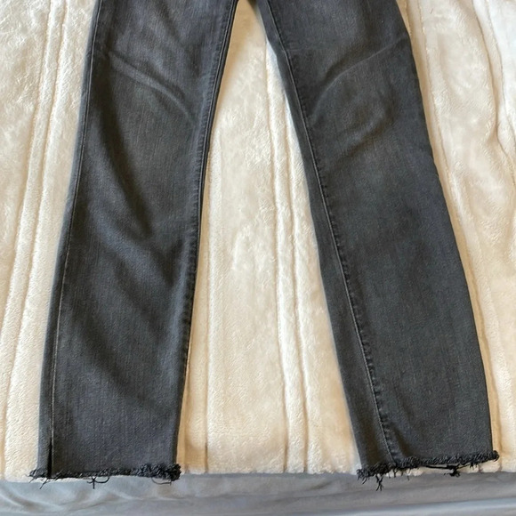 Madewell 10” high-rise skinny button black denim jeans size 25 - Picture 6 of 10